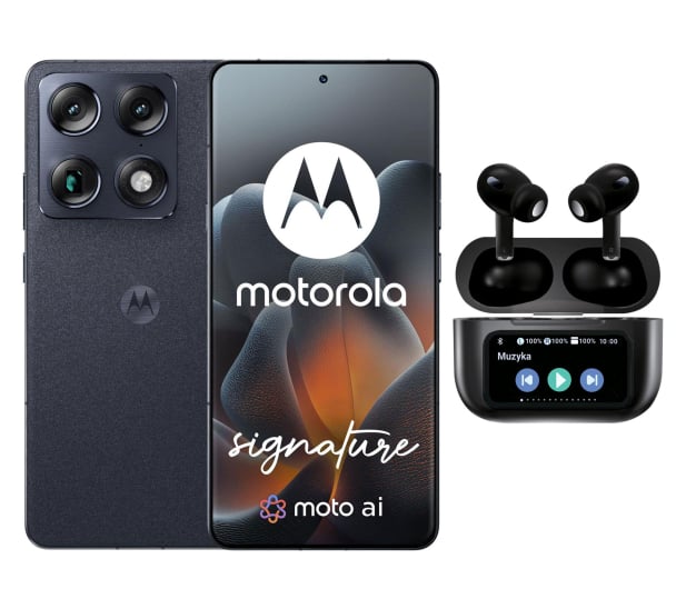 Motorola Signature 5G 16/512GB Carbon 165Hz + Smart Buds Pro - 1515281 - zdjęcie